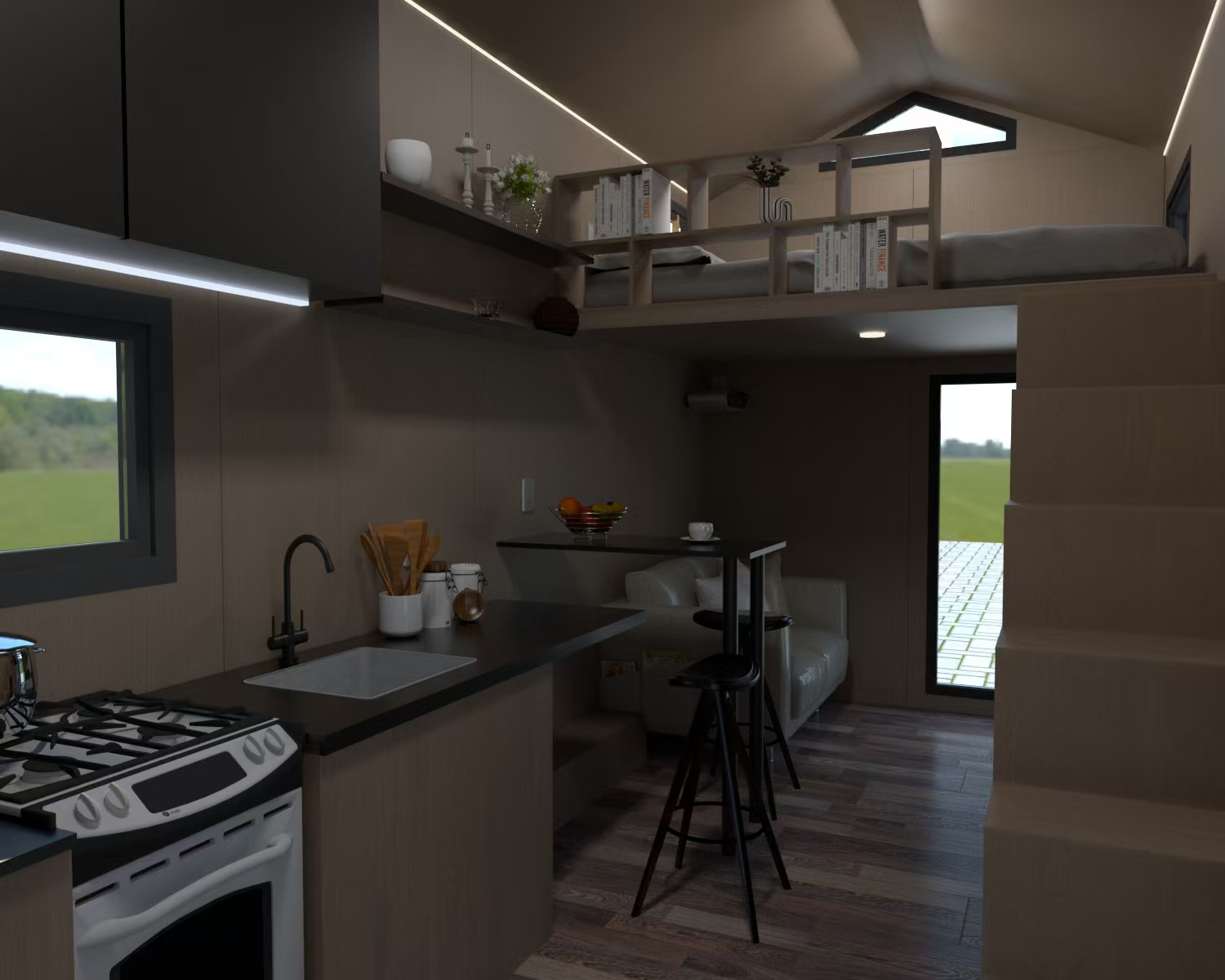 Magic-Nordic 4 Magic-Nordic 20ft queen loft bedroom interior