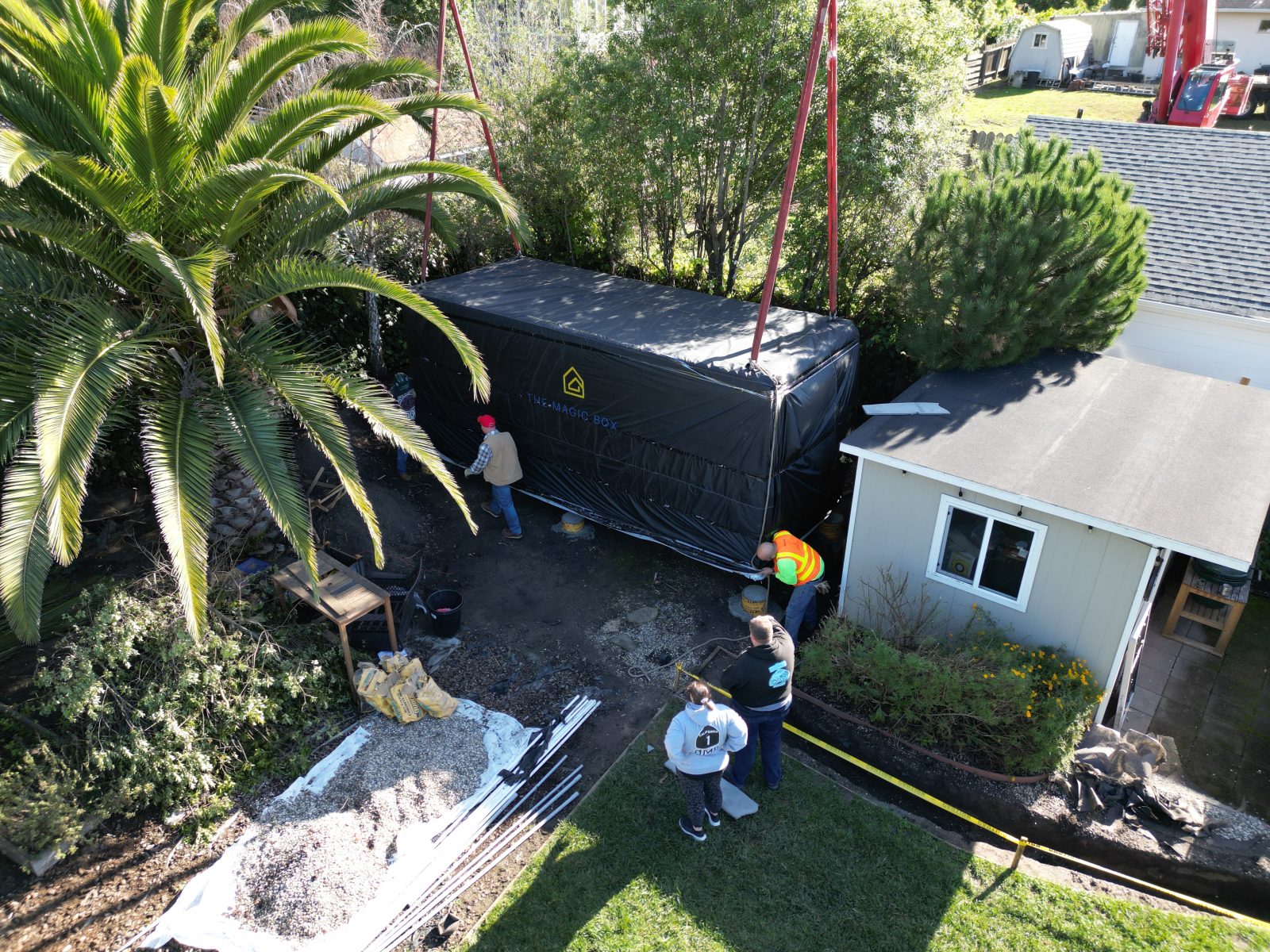 tiny house in backyard