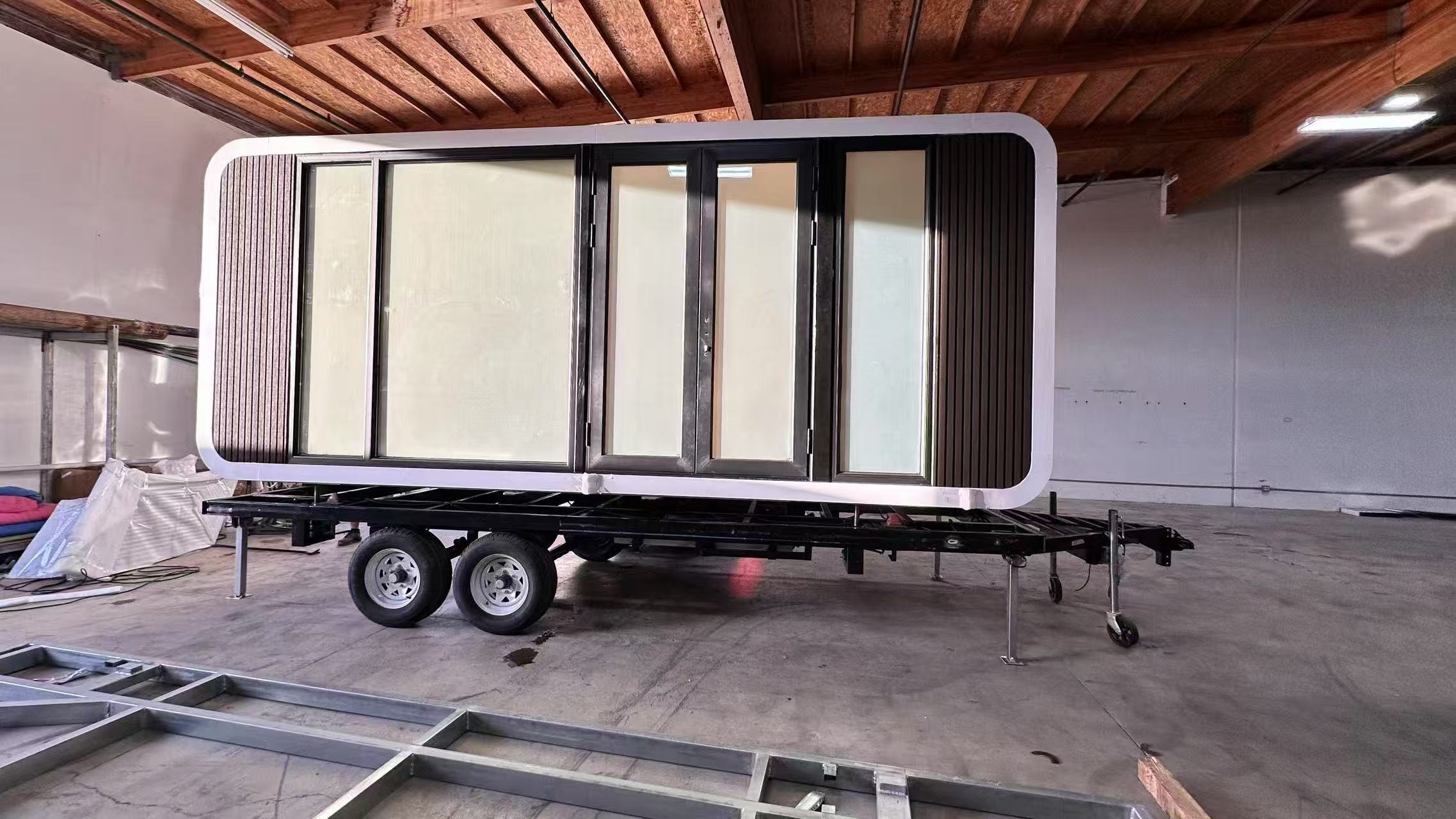 models 14 MagicBox tiny house delivery on site USA