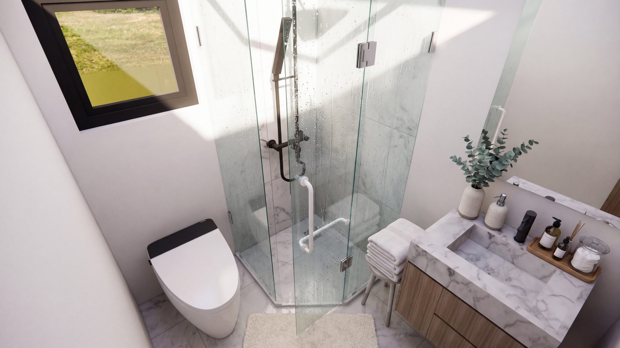 MagicSlide 2X 8 MagicDuo full-size kitchen with stove, oven and refrigerator