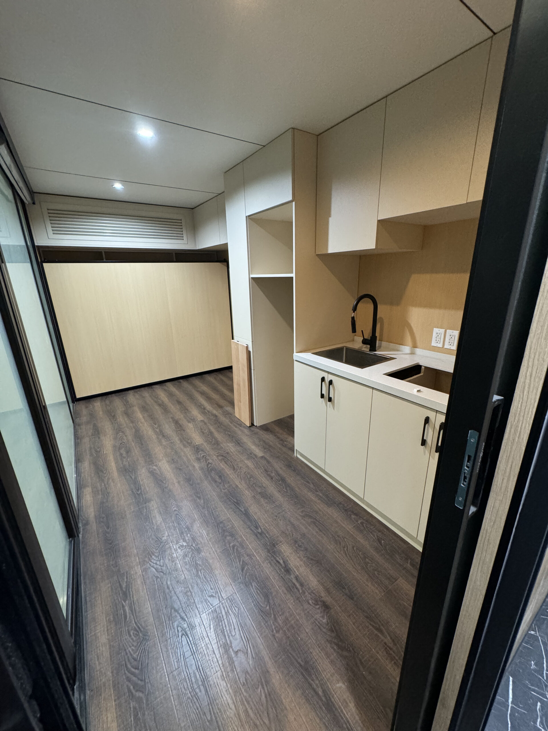 MagicPod wood siding exterior natural dark timber finish